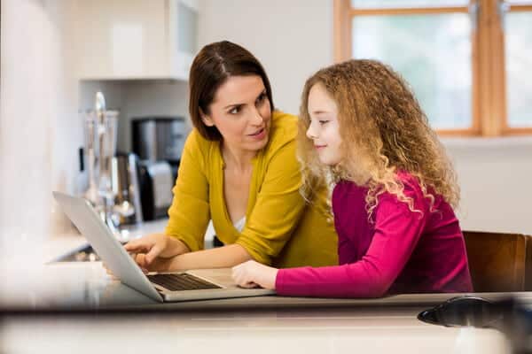Parent help kid with homework
